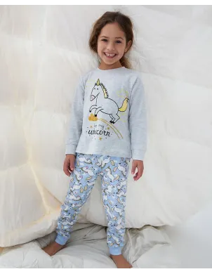 Pijama Infant M/L Niña Interlock Unicorn